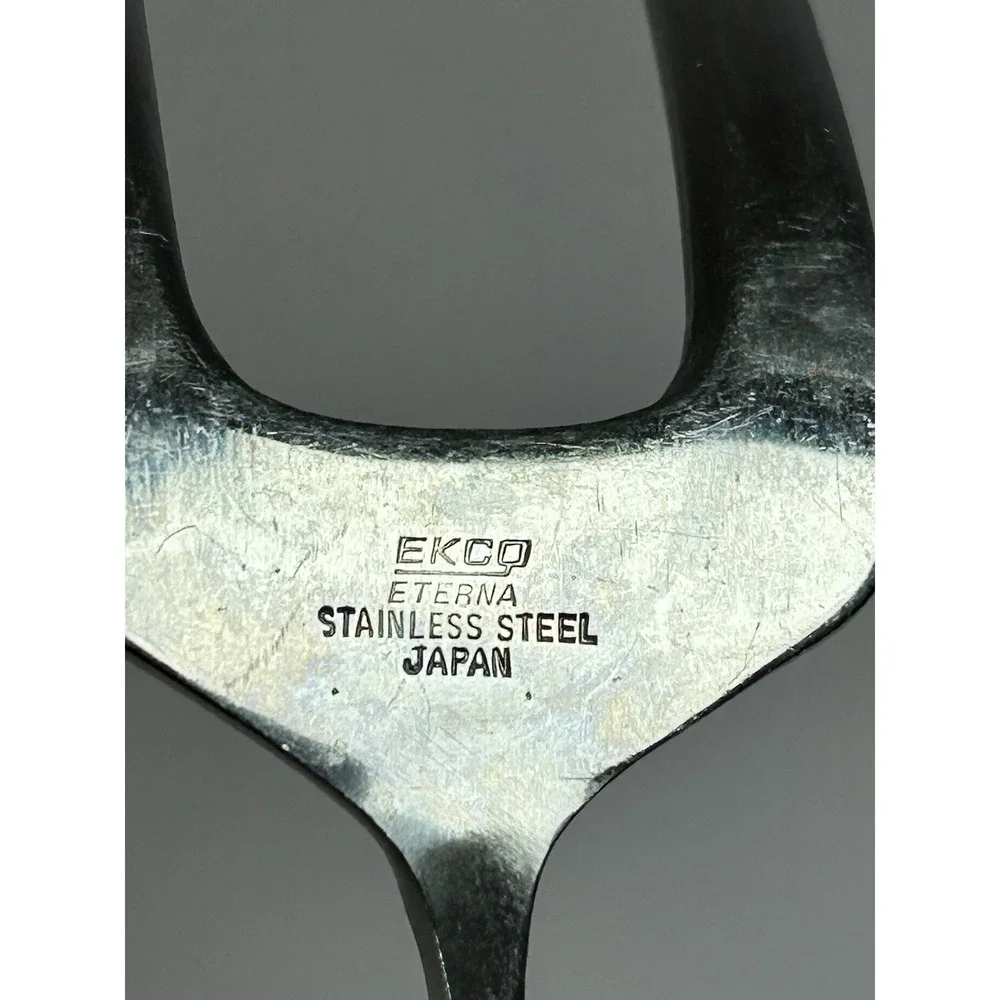 Vintage 1980's Ekco Eterna Stainless Steel 2 Prong 11.25